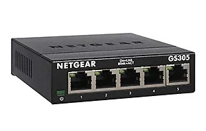 Netgear GS305-300PAS - 5-Port Gigabit Ethernet Unmanaged Switch with LED Indicators