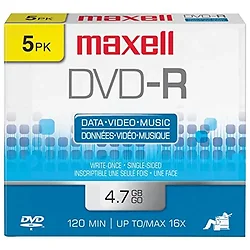 MAXELL-PEMXLDVDR5PK