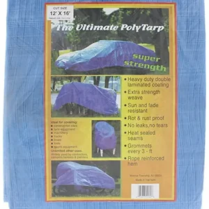 Howard Berger PEHBCLV1216 - V1216 Reinforced Plastic Tarp (12ft x 16ft)