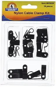 Handi-man Marine CW64971 - Versatile Nylon Cable Clamp Kit for Secure Cable Management