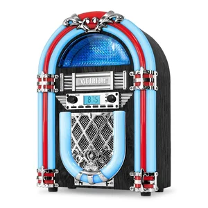 Innovative Technology INN-VJB-127 - Victrola Retro Bluetooth Jukebox with LED Lighting