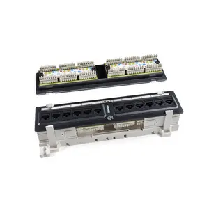 Hyperline HY-PPW1-12-8P8C-C5E - 12-Port Cat5e Horizontal Patch Panel