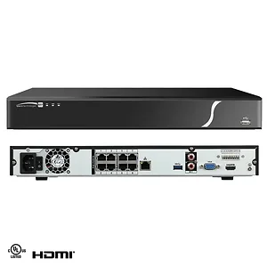 Speco Technologies SPC-N8NXP6TB - 8-Channel 4K NVR with PoE and 6TB Storage