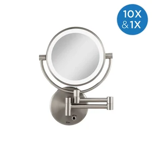 Zadro ZAD-LEDMW410 - Cordless 10x LED Wall Mount Mirror with Auto Off Timer