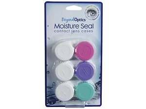 Bulk Buys KL817 - Beyond Optics Easy Grip Contact Lens Cases - 3 Pack