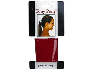 Bulk Buys KA650 - Tony Pony Red Ponytail Wrap - Stylish Hair Accessory