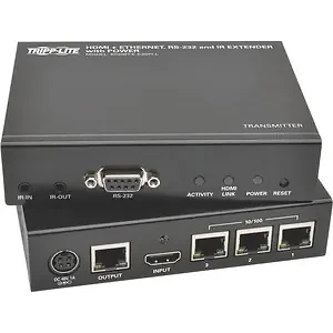 Tripp Lite BHDBTKE3SPIL - HDBaseT HDMI Over Cat5e Cat6 Cat6a Extender Kit w-Ethernet, Power, Serial and IR Control 100m 328ft