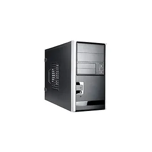 Inwin IW-EM013.TH350S - In-Win Case IW-EM013.TH350S Mini Tower 2-2-(2) Bays USB HD Audio 350W Black-Silver microATX