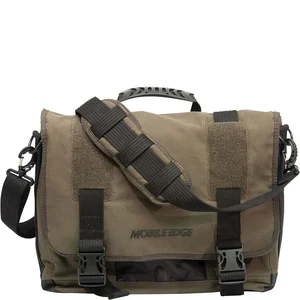 Mobile Edge MECME9 - Messenger Bag, Eco-Friendly Canvas, 17.3in, Olive