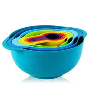 Megachef MG-9M - Colorful Stackable Mixing Bowls & Measuring Cups Set