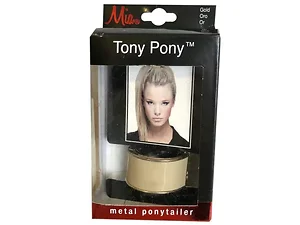 Bulk Buys KA676 - Mia Beauty Gold Metal Ponytail Cuff - Chic Hair Accessory