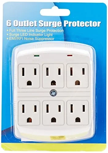 Steren 905-307 - 270 Joules 6-Outlet Plug-In Surge Protector