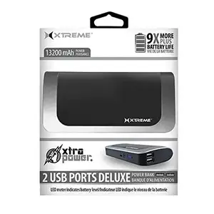 Jem Accessories XBB8-0108-BLS - Dual Port Portable Battery Bank with Fast Charging