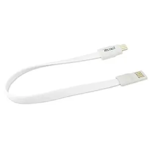 Motorola DC18-MICROWH - Magnetic Flat Micro USB Data Cable - 0.7 Feet - White