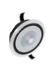 Lumitec 115128 - Mirage Positionable Down Light - White Dimming, Red-Blue Non-Dimming - White Bezel
