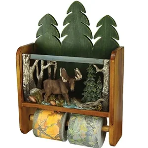 Rivers Edge 1982 - Moose Toilet Paper Holder and Magazine Rack