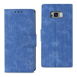 Samsung FC28-S8EDGENV - Reiko Denim Wallet Case for Samsung S8 Edge/S8 Plus