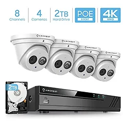 AMCREST INDUSTRIES-NV4108E-IP8M-T2499EW4-2TB