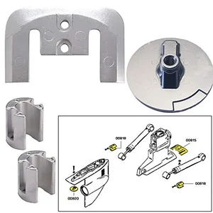 Tecnoseal 20804 - Anode Kit w/Hardware - Mercury Bravo 2-3 - Zinc