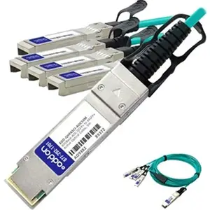 Addon ADD-QHPASCI-AOC10M - HP 721073-B21 TO CISCO SFP-10G-AOC10M COMPATIBLE 10GBASE-AOC QSFP+ TO 4XSF