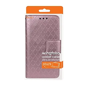 Samsung FC221-SAMS6RBPK - REIKO Pink Rhombus Wallet Case for Samsung Galaxy S6