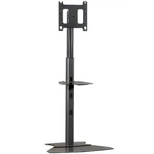 Chief PF12000B - Adjustable 4' - 7' Lfp Floor Stand with Versatile Support
