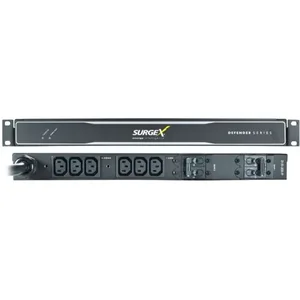 Surgex SX-DS-520-FP - Defender 1U Rack-Mountable PDU - 6 Outlets, 20A