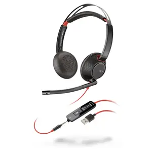 Plantronics 2DC902 - Blackwire 5200 Series USB Headset - Stereo - USB, Mini-phone - Wired - Over-the-ear - Binaural - Supra-aural