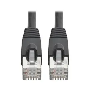 Tripp Lite N262025BK - Cat6a Snagless Shielded STP Patch Cable 10G, PoE, Black M-M 25ft - Category 6a for Network Device, Switch, Modem, Router, Hub, Patch Panel, VoIP Device, Camera - 1...