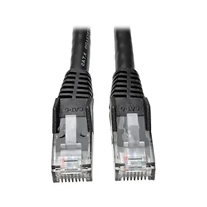 Tripp Lite H56111 - 10ft Cat6 Gigabit Snagless Molded Patch Cable RJ45 M-M Black 10' - 10ft - 1 x RJ-45 Male - 1 x RJ-45 Male - Black