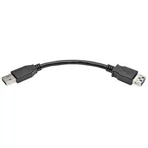 Tripp Lite U324-06N-BK - USB 3.0 SuperSpeed Type-A Extension Cable M/F 6in. in. Black 5Gbps