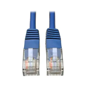 Tripp Lite 519290 - 10ft Cat5e / Cat5 350MHz Molded Patch Cable RJ45 M/M Blue 10' - 10 ft Category 5e Network Cable - First End: 1 x RJ-45 Male - Second End: 1 x RJ-45 Male - Patch Cable - Blue - 1 Each