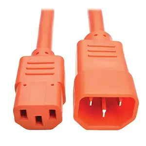 Tripp Lite P004002AOR - 2ft 10A Computer Power Extension Cord - Orange