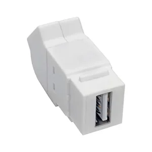 Tripp Lite U060-000-KPA-WH - USB 2.0 Angled Coupler, White - F-F Connectors