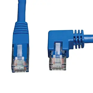 Tripp Lite N204005BLRA - 5ft Cat6 Right Angle to Straight Patch Cable - Blue