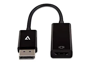 V7 CBLDPHDSL-1E - Black DisplayPort to HDMI Adapter - 1080P Full HD