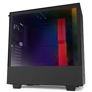 Nzxt CA-H510I-BR - CS CA-H510i-BR H510i Mid-Tower USB 3.5 2.5 mITX mATX ATX Matte BK RD
