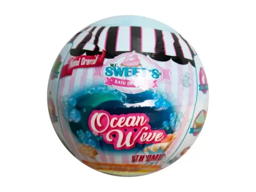 Bulk Buys GW753 - Ocean Wave Scented Fizzy Bath Bomb - Relaxing Bath Experience