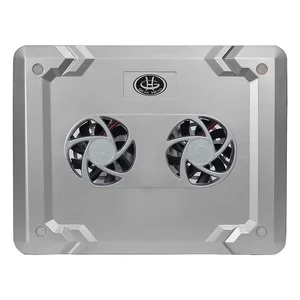 Gear Head CF3000U - Dual-Cool Silver Notebook Cooling Fan - Portable & Lightweight