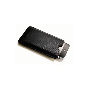 Evouni V52-1BK  BLACK - Leather Pouch for iPhone 4/3GS