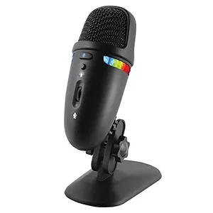 Cyber Acoustics CVL-2009 - Teton Dual Pattern USB Microphone with Color Lights