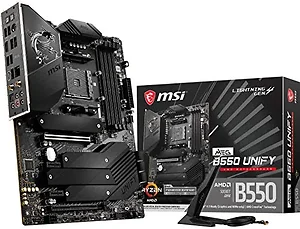 Msi B550UNIFY - MEG B550 UNIFY AM4 ATX Motherboard - 128GB DDR4 Support