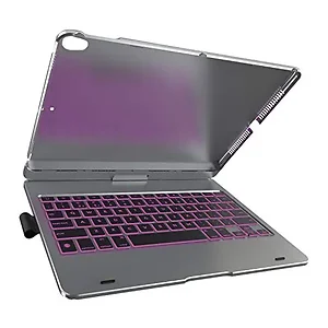 Keyquest KB201N-102SGY-B-B0 - 360 Degree iPad 10.2 Keyboard Case with Multi-Feature Design