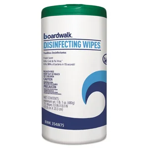 Boardwalk Cleaning Co. BWK455W753PK - Lemon Scent Disinfecting Wipes - 3 Pack, 75 Wipes each