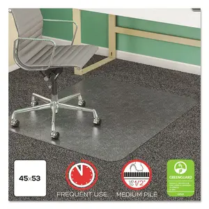 Deflecto CM14432F - SuperMat Frequent Use Chair Mat - 46x60 for Carpet