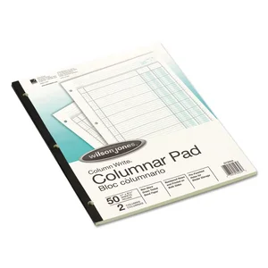 Wilson Jones Co. WG7208A - Green Accounting Pad with 8 Columns, 11 x 8.5 inches