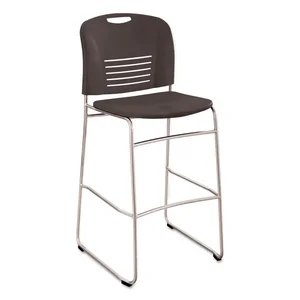 Safco Products 4295BL - Bistro Height Sleek Black Bistro Chair