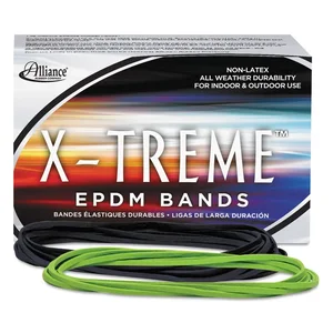 Alliance Rubber ALL 02005 - 02005 X-treme Rubber Bands - Non-Latex - 7 x 1/8 - Archival Quality - 1 lb Box - 175 Pack - EPDM Rubber - Lime Green