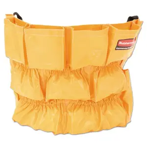 Rubbermaid RCP 264200YW - Commercial Brute Utility Container Caddy Bag - 12 Pocket(s) - 2 Height x 20 Width x 20.5 Depth - Nylon - 1 Each