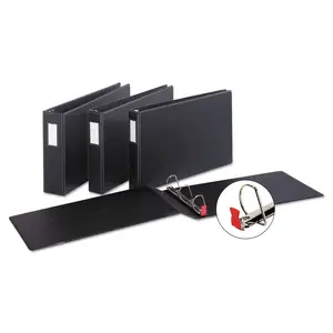Tops Business Forms CRD 12132 - Cardinal EasyOpen Locking Slant-D Tabloid Binders - 2 Binder Capacity - Tabloid - 11 x 17 Sheet Size - 525 Sheet Capacity - 1 1/2 Spine Width - 3 x D-Ring Fastener(s) - Inside Front & Back Pocket(s) - Vinyl - Black - 2.62 lb - Recycled - Locking Ring, One Touch Ring, Heavy Duty, Sheet Lifter, Non-stick, Clear Overlay, Durable - 1 Each